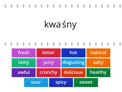 Describing food (opisywanie jedzenia)