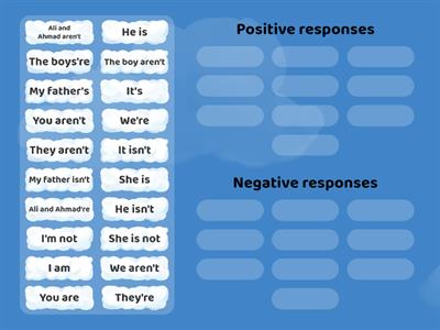 Recognise positive and negative responses