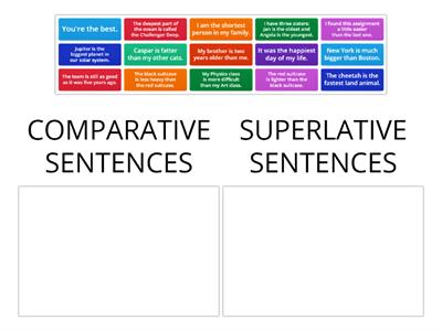 MS1 Comparative and Superlative Sentences