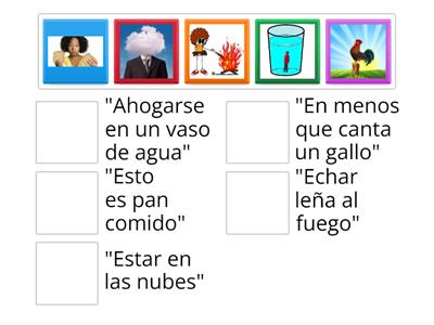 Locuciones idiómaticas lengua española.