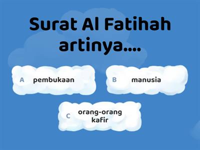 Surat Al Fatihah