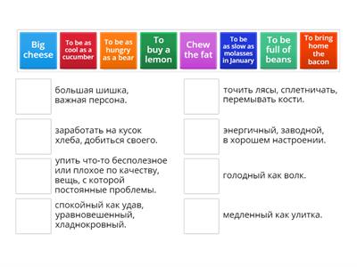 Food idioms b2