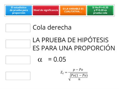 PRUEBA HIPÓTESIS PROPORCIÓN