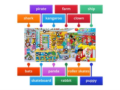 Movers Word List Picture Book Toy Shop