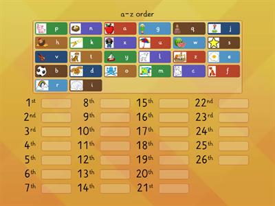 Game 68 Alphabet Order