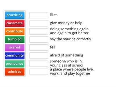 Vocabulary Games Unit 1 Lesson 1