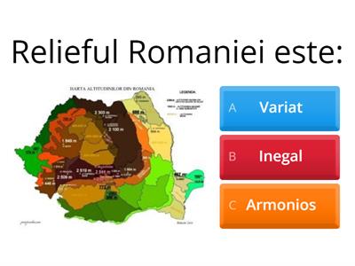 Relieful Romaniei-Caracteristici generale