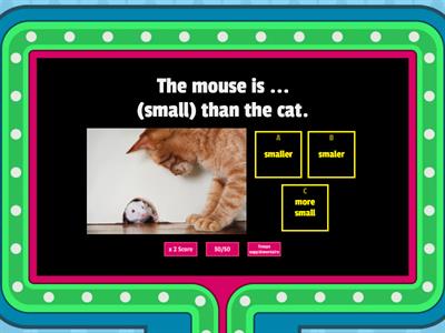 Comparative adjectives