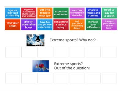 EXTREME SPORTS- pros and cons (B1+)