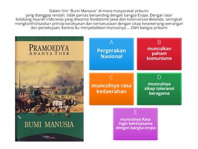 remidi sejarah indonesia "bumi manusia"