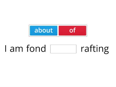 I am fond of...
