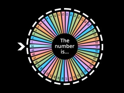 Number Wheel 1-50