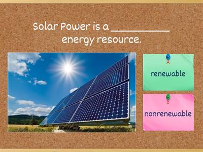 Renewable Non-renewable resources