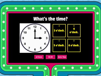 Telling the time for Kindergarten