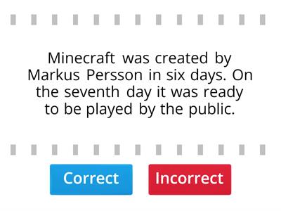 Punctuation - Minecraft facts - avoid the comma splice!