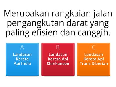 Objektif 2: Menghuraikan kemajuan pengangkutan di Asia.