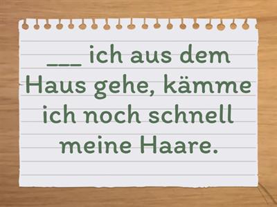 Schritte plus neu 6 CH: Lektion 12: bis, bevor, nachdem, während, seit(dem)