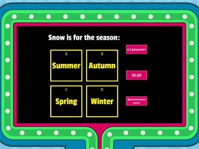 Weather for seasons