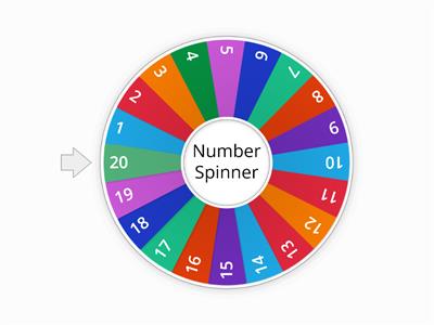 Number Spinner 1-20