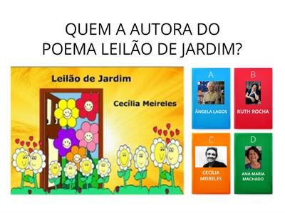 POEMA LEILÃO DE JARDIM