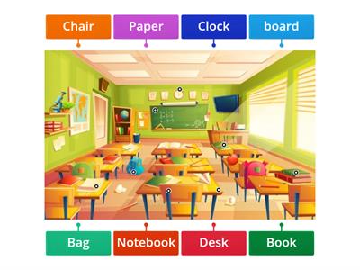 G1 Objects in a classroom