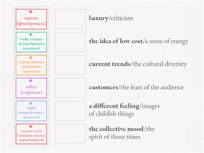 Describing colors associations