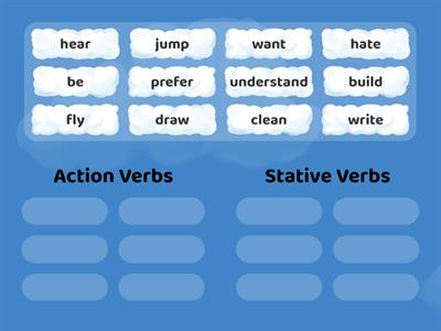 Action Verbs-Stative verbs