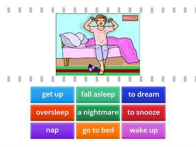 Sleeping - vocabulary