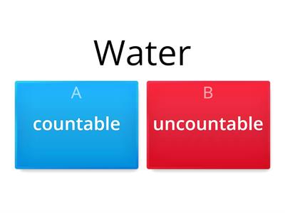 Uncountable and countable
