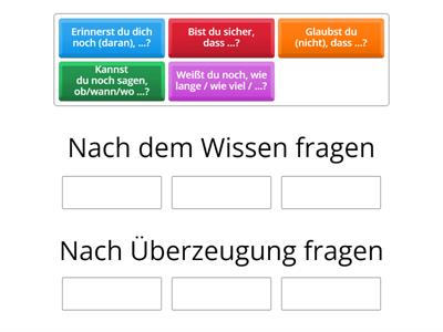 Wissen/ Überzeugung - BL. B1.1.