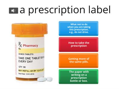 A Prescription Label