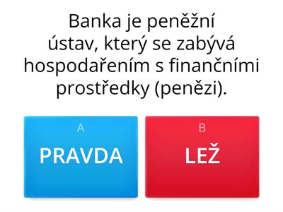 Finanční gramotnost - banky, hotovost atd.