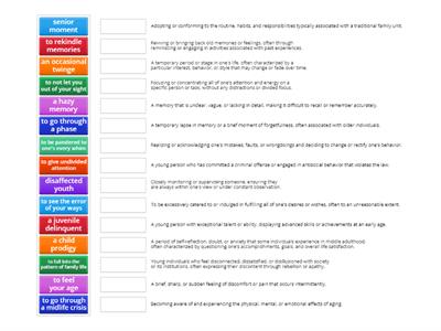 Collocations in Use Advanced  Unit 41 Youth and Age