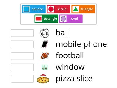  Match shapes with objects 