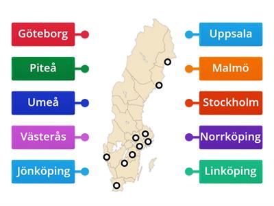 Städer i Sverige