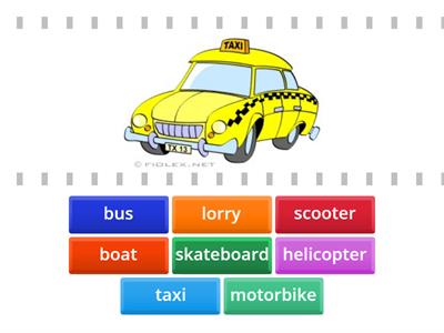Transportation vocabulary