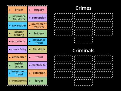 Vocabulary Matching (ESL Brains - Financial crimes)