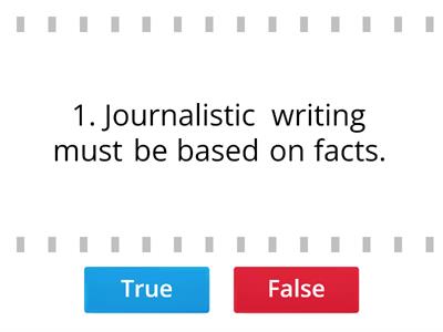 Features of Journalistic Writing
