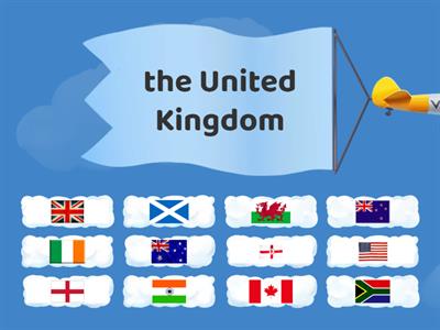 C. Flags of English-speaking countries