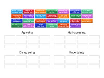 Half agreeing and politely disagreeing (EF)