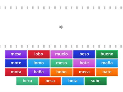 Discriminación auditiva m-b