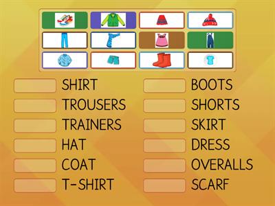  Clothes Vocabulary review