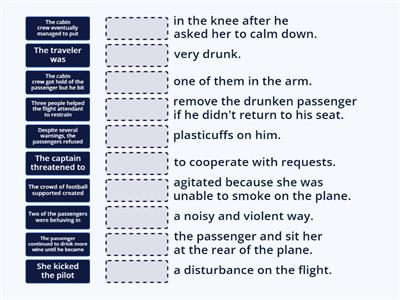 Conflict and restraint vocabulary