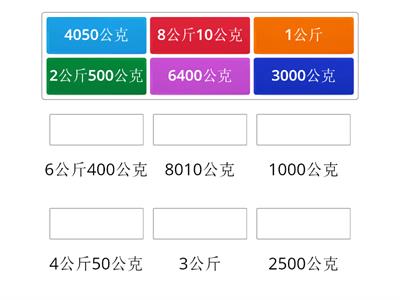 自編教材    公斤與公克的換算