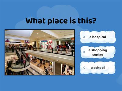 English Test N°4 - 4th Grade (Places Around Town)