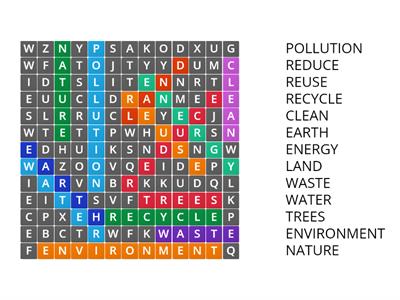 4/22 Earth Day Word Search 