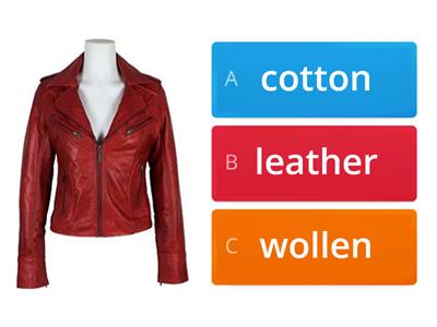 Cotton, wollen, leather