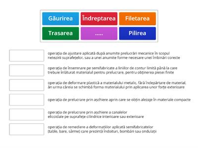 Operații de lăcătușerie generală 1