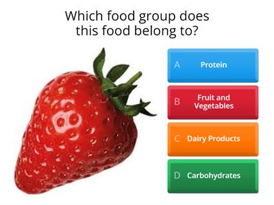 Food Groups Quiz v2 - Science Week 2