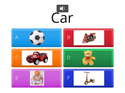 Toys Vocabulary - Preschool Y3